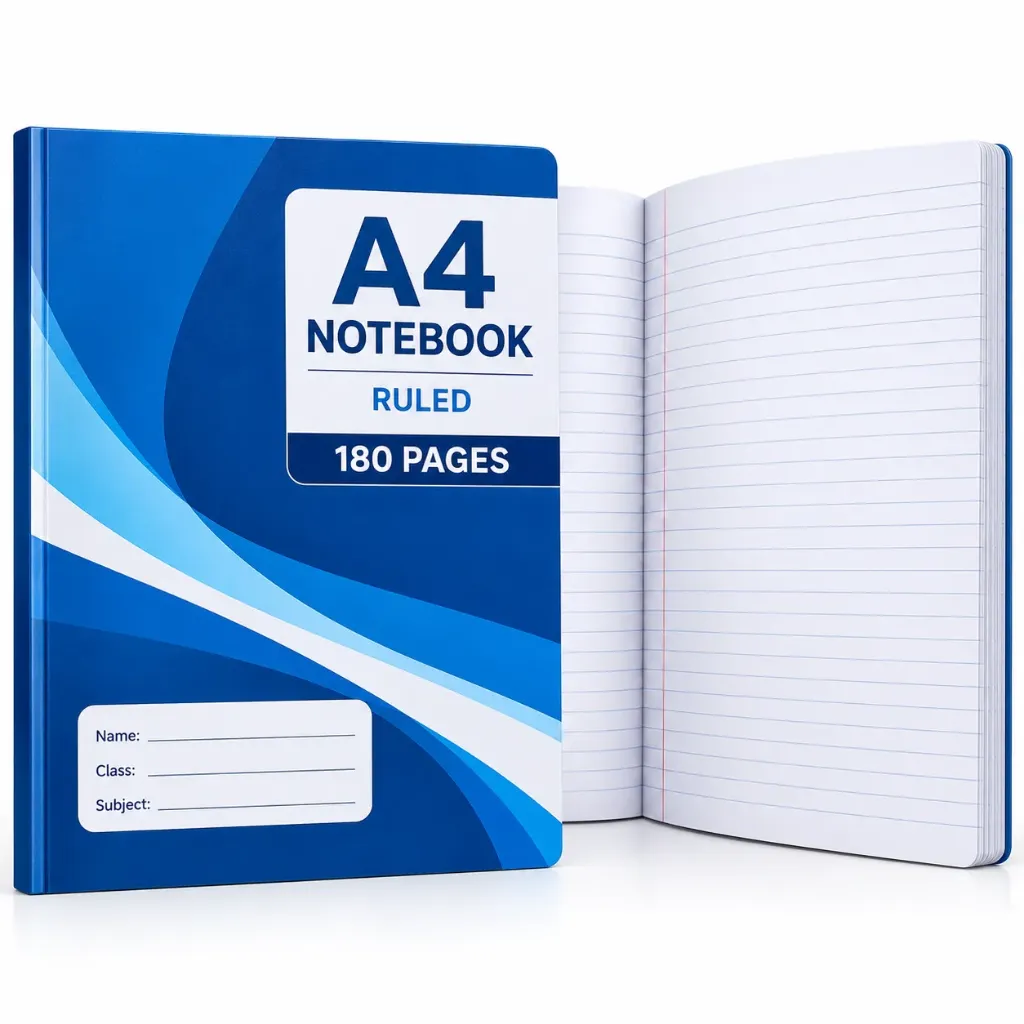 [SCH-001] Notebook A4 Ruled (180 pages)